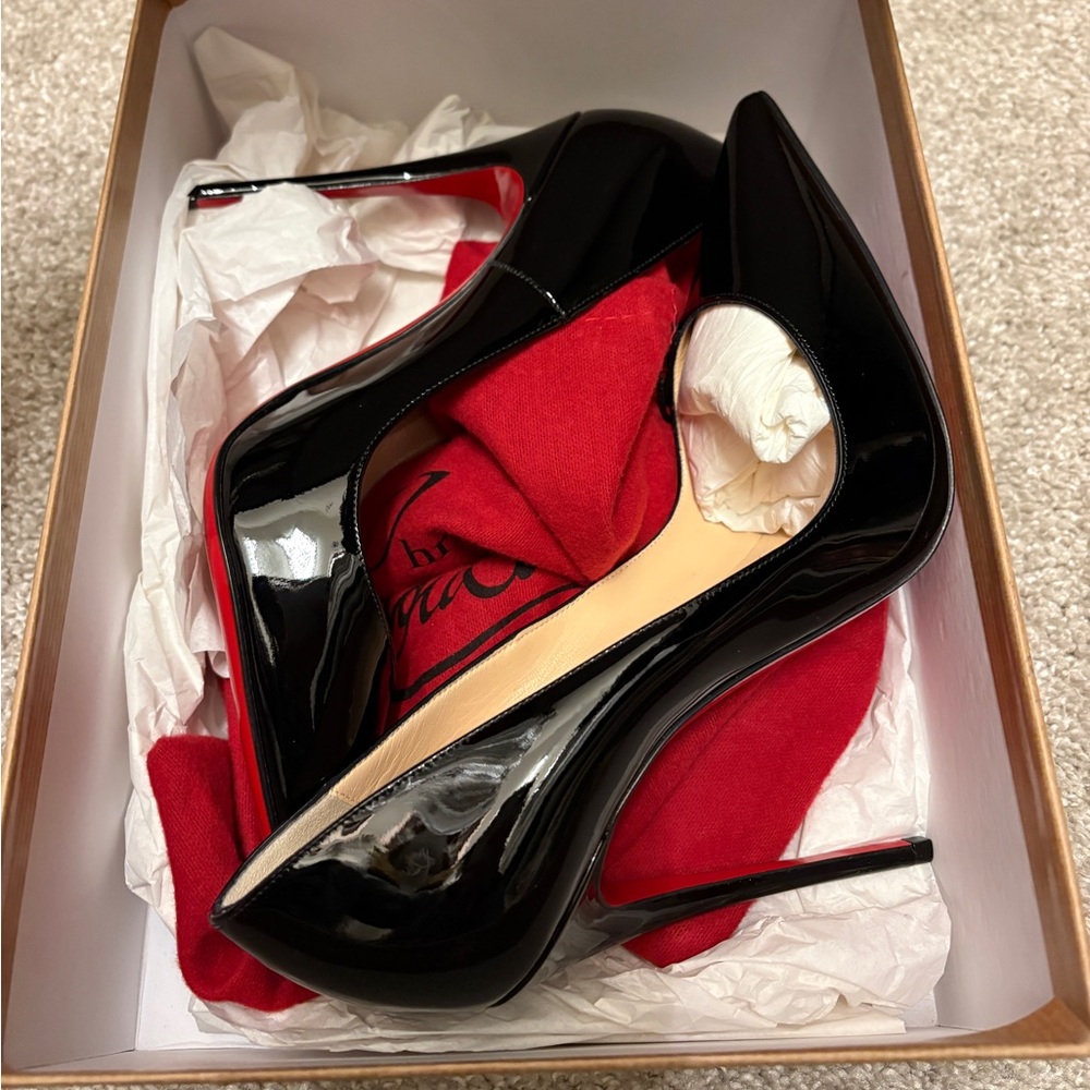 Christian Louboutin Black Patent Heels
